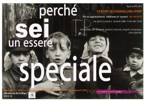 perch&eacute; sei un essere speciale... ed io...