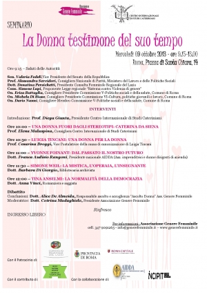 La donna testimone del suo tempo