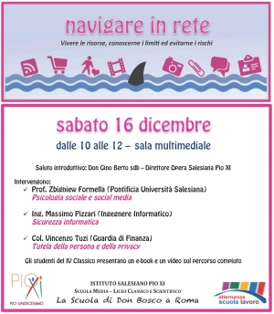 Conferenza per i genitori: Navigare in rete