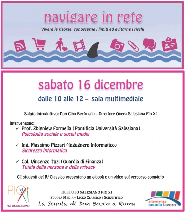 Conferenza per i genitori: Navigare in rete